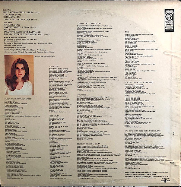 Risa Potters : Half Woman / Half Child (LP, Album, Promo)