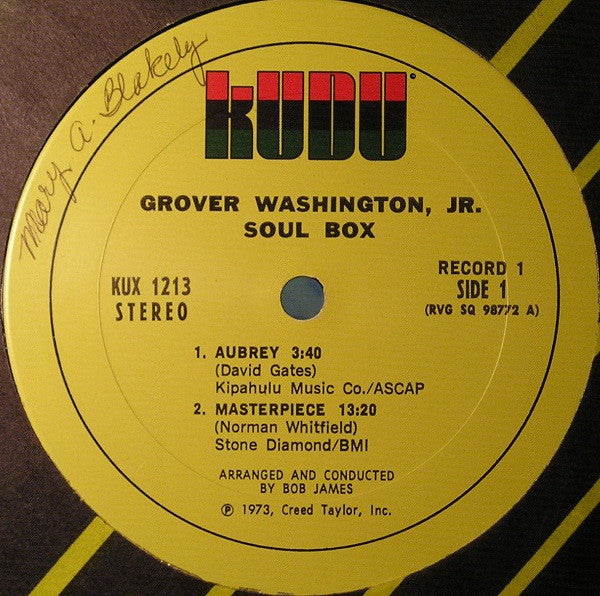 Grover Washington, Jr. : Soul Box (2xLP, Album + Box)