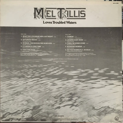 Mel Tillis : Loves Troubled Waters (LP, Album, Glo)