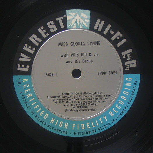 Gloria Lynne : Miss Gloria Lynne With Wild Bill Davis And His Group (LP, RE)