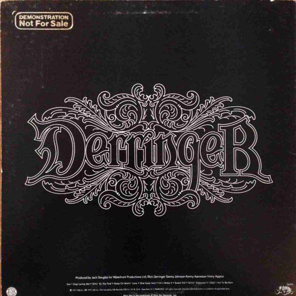 Derringer (2) : Sweet Evil (LP, Album, San)
