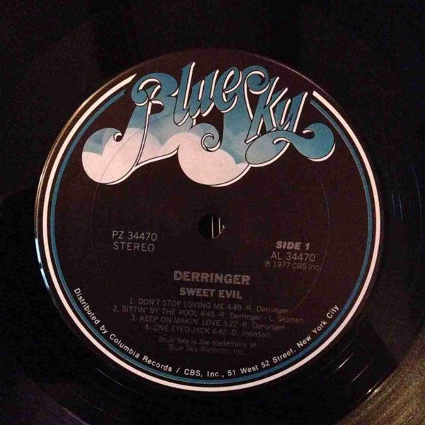 Derringer (2) : Sweet Evil (LP, Album, San)