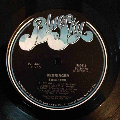 Derringer (2) : Sweet Evil (LP, Album, San)