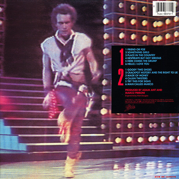 Adam Ant : Friend Or Foe (LP, Album, Pit)