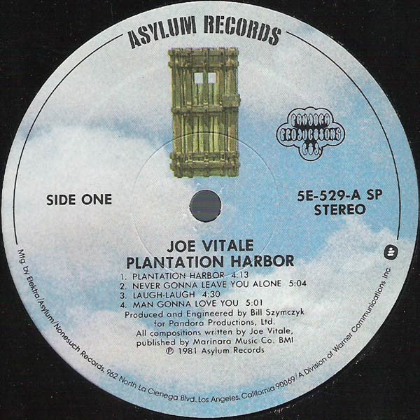 Joe Vitale : Plantation Harbor (LP, Album, Spe)