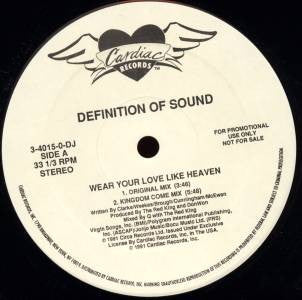 Definition Of Sound : Wear Your Love Like Heaven (12", Single, Promo)