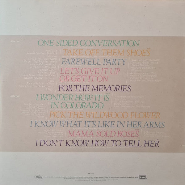 Gene Watson : Reflections (LP, Album, Jac)