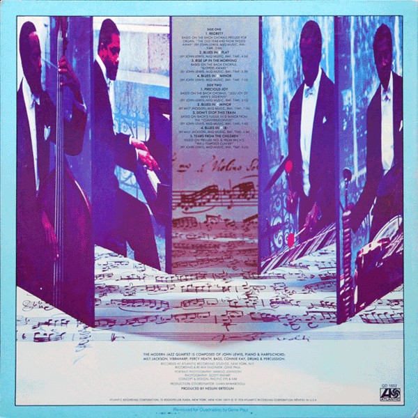 The Modern Jazz Quartet : Blues On Bach (LP, Album, Quad, RE)