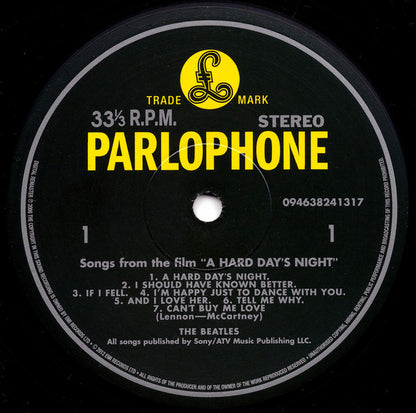 The Beatles : A Hard Day's Night (LP, Album, RE, RM, 180)