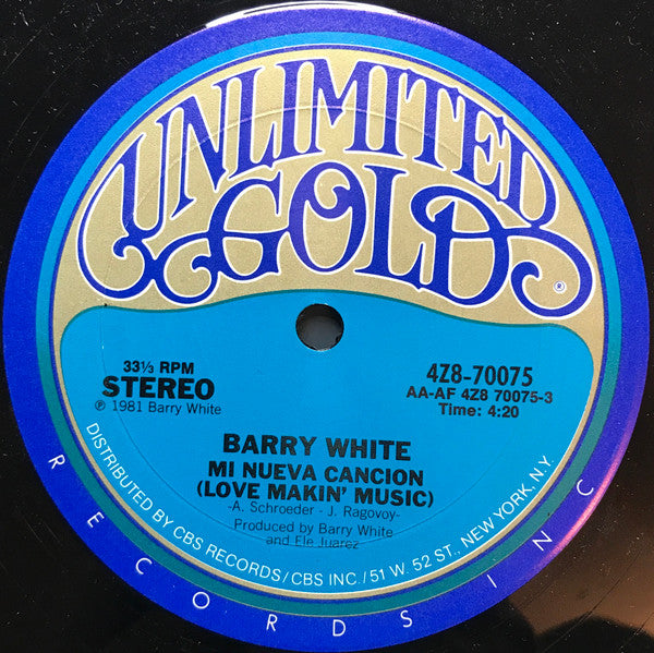 Barry White : Mi Nueva Cancion (Love Makin' Music) / Ella Es Todo Para Mi (She's Everything To Me) (12", Single)