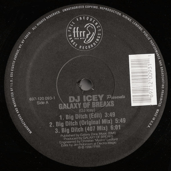DJ Icey : Galaxy Of Breaks (12")