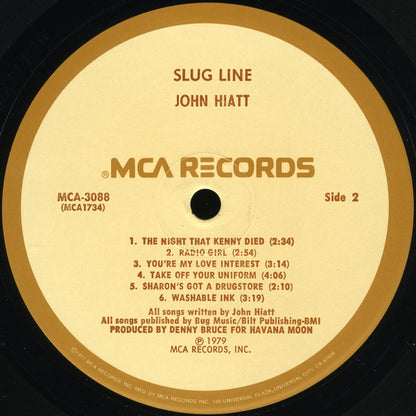 John Hiatt : Slug Line (LP, Album, Pin)