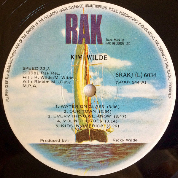 Kim Wilde : Kim Wilde (LP, Album)