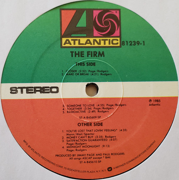 The Firm (7) : The Firm (LP, Album, Club, Spe)