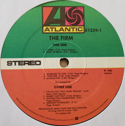 The Firm (7) : The Firm (LP, Album, Club, Spe)