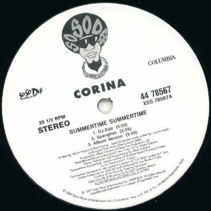 Corina : Summertime Summertime (12", Whi)