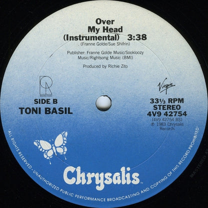 Toni Basil : Over My Head (12", Pit)