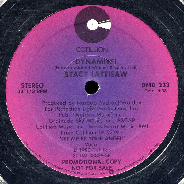 Stacy Lattisaw : Dynamite! (12", Promo)