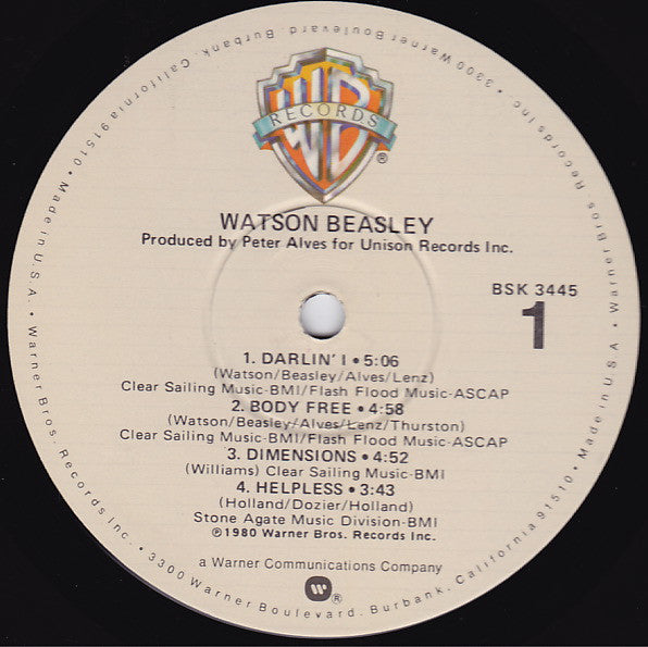 Watson Beasley : Watson Beasley (LP, Album, Los)