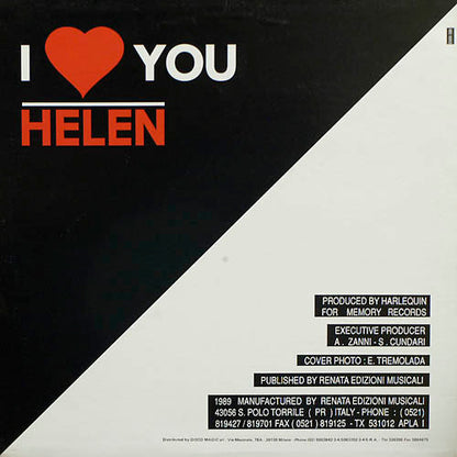 Helen (2) : I Love You (12")