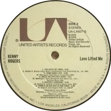 Kenny Rogers : Love Lifted Me (LP, Album)