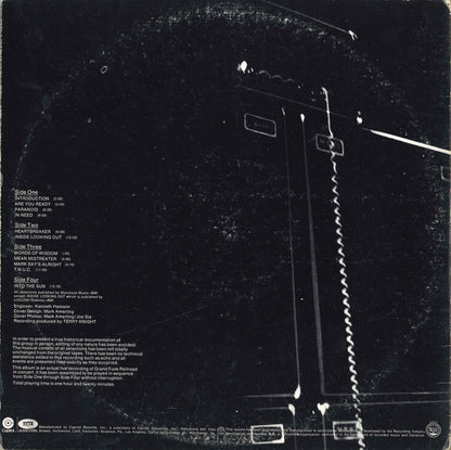 Grand Funk Railroad : Live Album (2xLP, Album, RE, Win)