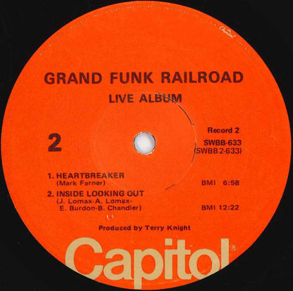 Grand Funk Railroad : Live Album (2xLP, Album, RE, Win)
