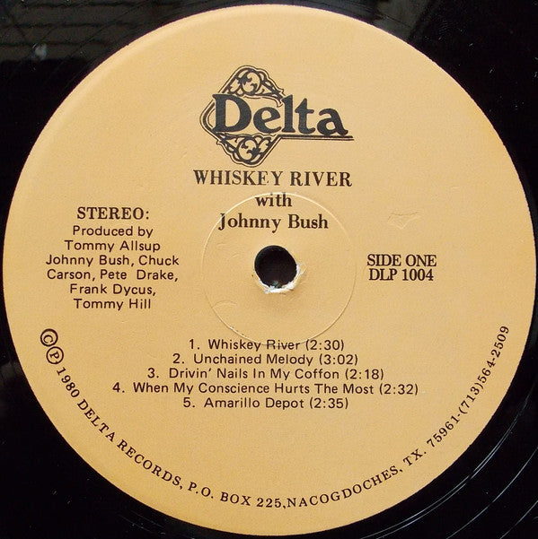 Johnny Bush : Whiskey River (LP, Album)