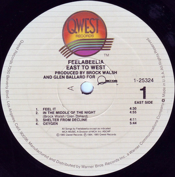 Feelabeelia : East To West (LP, Album, All)