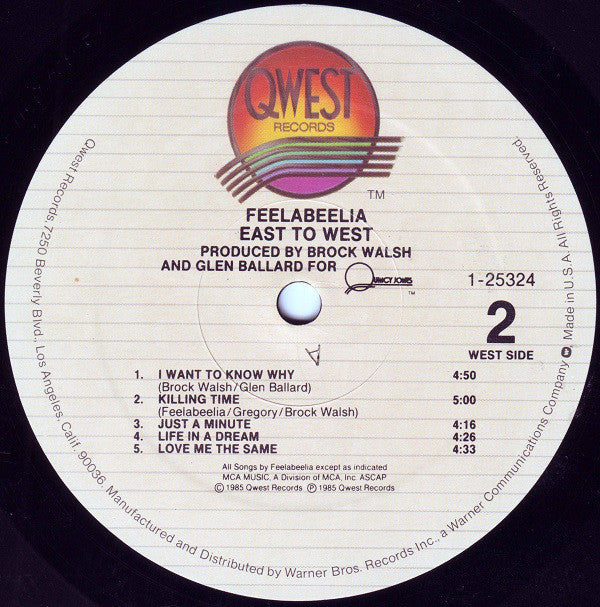 Feelabeelia : East To West (LP, Album, All)