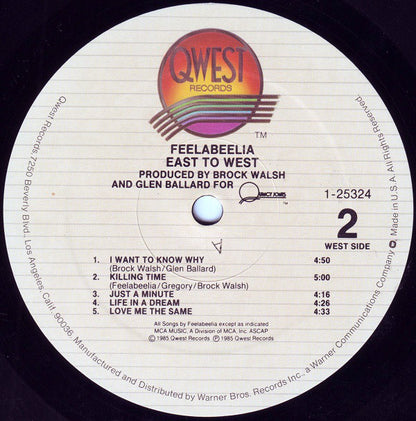 Feelabeelia : East To West (LP, Album, All)