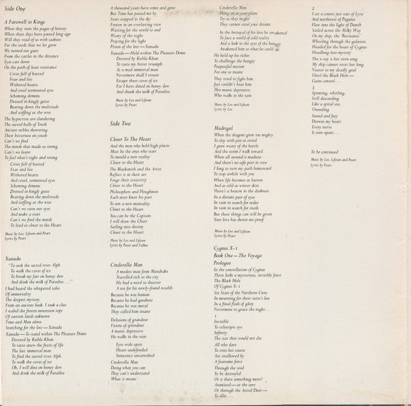 Rush : A Farewell To Kings (LP, Album, Pit)