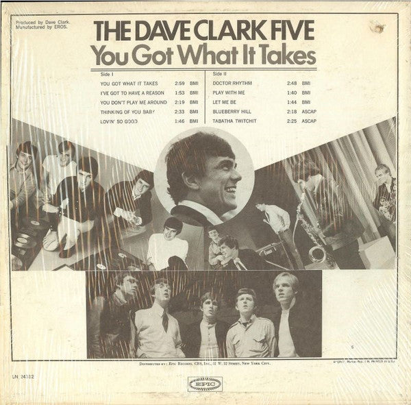 The Dave Clark Five : You Got What It Takes (LP, Album, Mono)
