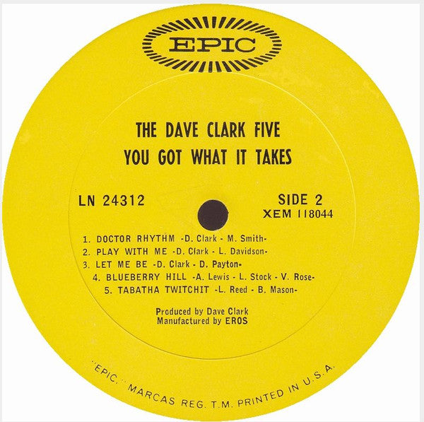 The Dave Clark Five : You Got What It Takes (LP, Album, Mono)