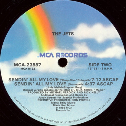 The Jets : Sendin' All My Love (12", Single)