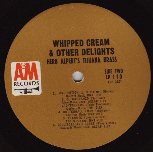 Herb Alpert & The Tijuana Brass : Whipped Cream & Other Delights (LP, Album, Mono, Pit)