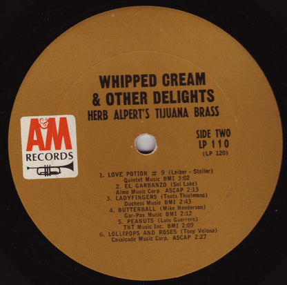 Herb Alpert & The Tijuana Brass : Whipped Cream & Other Delights (LP, Album, Mono, Pit)