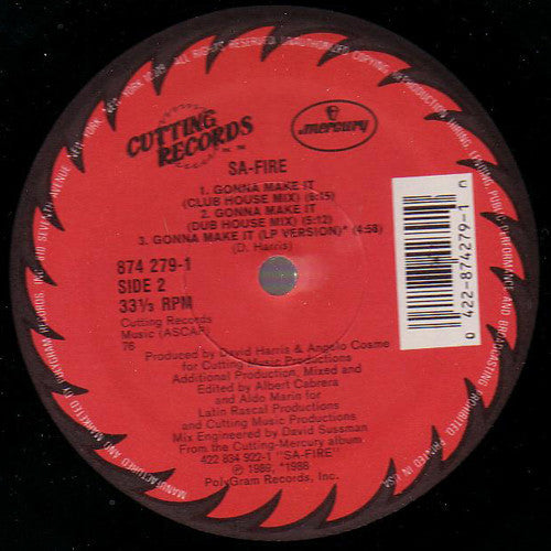Safire : Gonna Make It (12", Single, Hub)