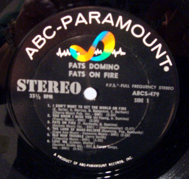 Fats Domino : Fats On Fire (LP, Album)