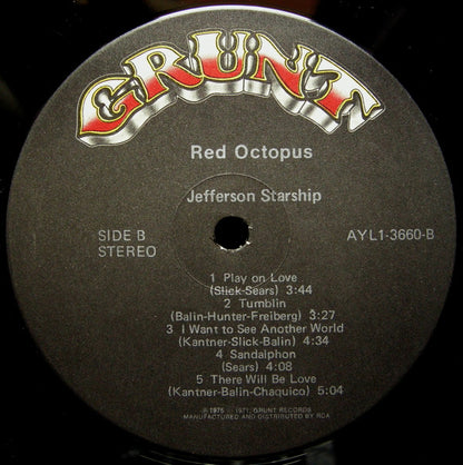 Jefferson Starship : Red Octopus (LP, Album, RE)