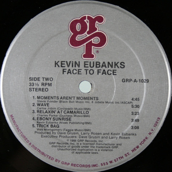 Kevin Eubanks : Face To Face (LP, Album)