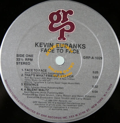 Kevin Eubanks : Face To Face (LP, Album)