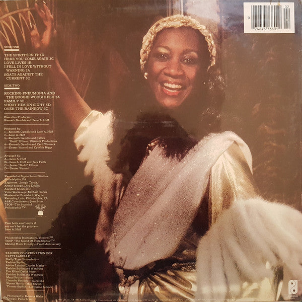Patti LaBelle : The Spirit's In It (LP, Album, RE)