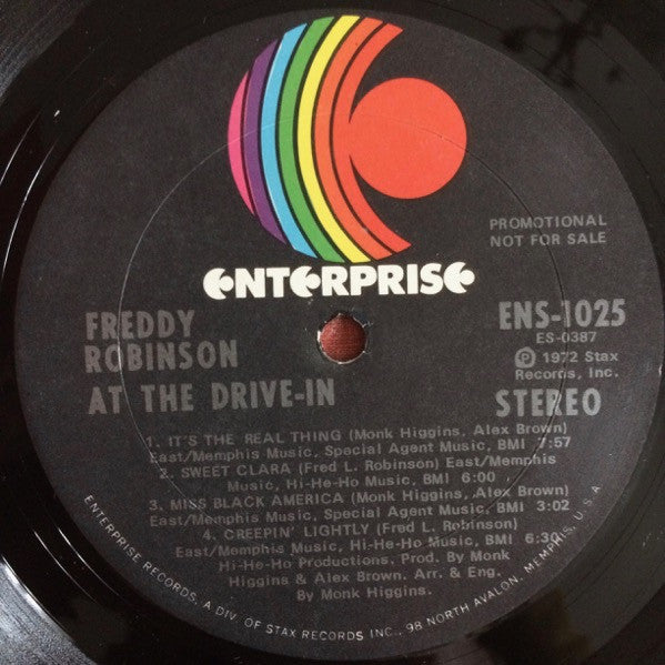 Freddie Robinson : At The Drive-In (LP, Album, Promo)