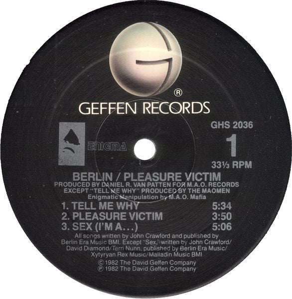 Berlin : Pleasure Victim (LP, Album, RE, Bla)