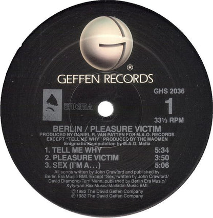 Berlin : Pleasure Victim (LP, Album, RE, Bla)