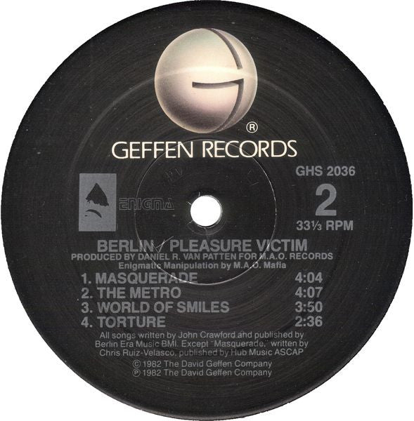 Berlin : Pleasure Victim (LP, Album, RE, Bla)