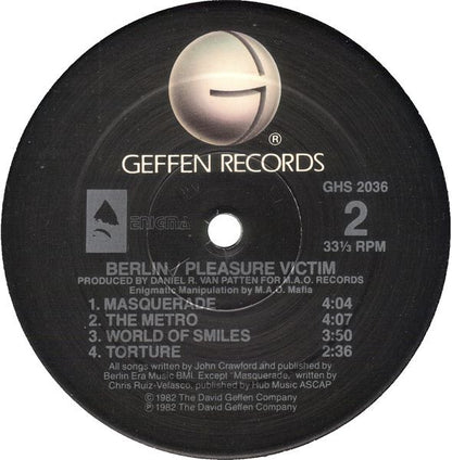 Berlin : Pleasure Victim (LP, Album, RE, Bla)