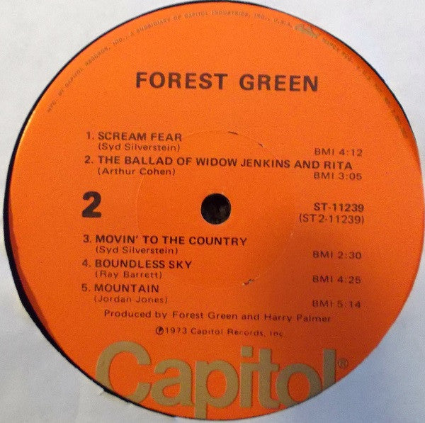 Forest Green : Forest Green (LP, Album, Win)