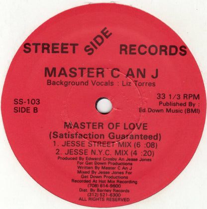 Master C & J : Master Of Love (Satisfaction Guaranteed) (12")